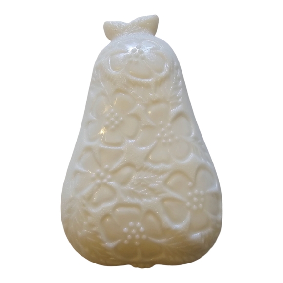 Vintage White Milk Glass Pear-Shaped Serveware - Picture 2 of 2